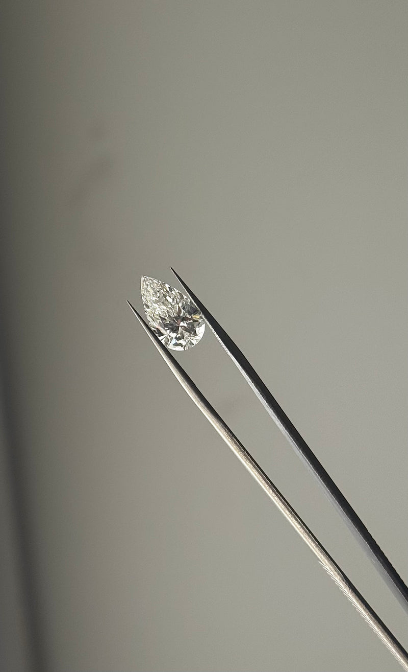 4.07ct Elongated Pear Diamond