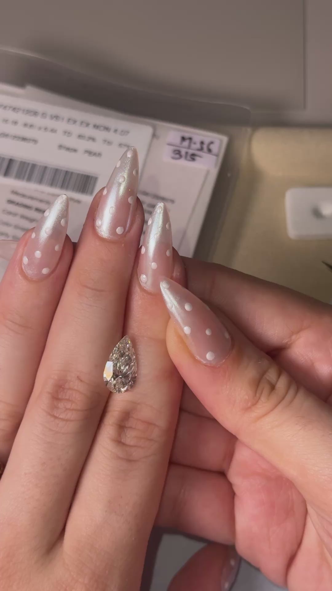 Elongated Pear Lab-Grown Diamond